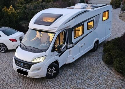 CENA: 18.000 € – FIAT KNAUS SKY WAVE 700 MEG – 2018 – AUTOMATYCZNA SKRZYNIA BIEGÓW – LUKSUSOWY KAMPER PÓŁINTEGRALNY – PEŁNE WYPOSAŻENIE