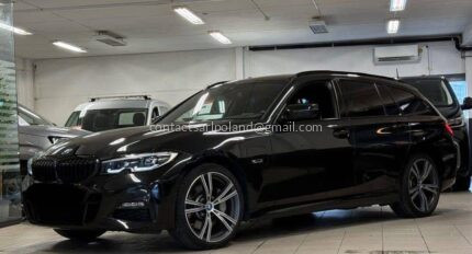 CENA: 15 000 €! BMW 330e xDRIVE TOURING M SPORT – 2022 – 59 000 KM – 296 KM – HYBRYDA PLUG-IN – 4x4 – SHADOW LINE – HAK HOLOWNICZY – SKÓRA