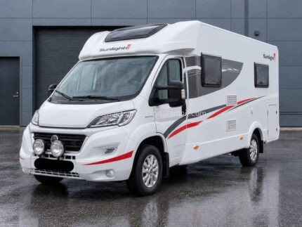 CENA: 17 500 €! SUNLIGHT T58 / CAPRON – FIAT DUCATO 2.3 MULTIJET 131 KM – 2017 – 35 170 KM – NIEDAWNY SERWIS – KAMERA COFANIA – BAGAŻNIK NA ROWERY