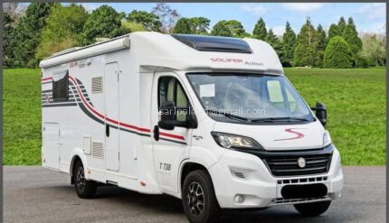 CENA: 18 500 € – SOLIFER T738 / T69 – 150 KM – AUTOMATYCZNA SKRZYNIA BIEGÓW – 2018 – 74 100 KM – ŁÓŻKO OPUSZCZANE – PANEL SOLARNY