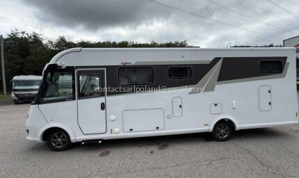 CENA: 90 000 €! FRANKIA PLATIN I 8400 GD – MERCEDES SPRINTER 519 – 190 KM – AUTOMATYCZNA SKRZYNIA 9-BIEGOWA – 2023 – TYLKO 11 679 KM – ALDE – LITOWA 240 Ah – SOLAR 460 W – PEŁNE ZAWIESZENIE PNEUMATYCZNE TYLNEJ OSI – HPC