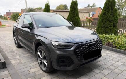 CENA: 17 500 €! AUDI Q5 SPORTBACK 40 TDI mHEV QUATTRO S LINE S TRONIC – 2022 – 59 000 KM – 204 KM – AUTOMATYCZNA – 4x4 – CARPLAY – FOTELE Z REGULACJĄ I PODGRZEWANIEM