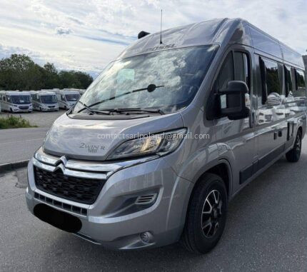 CENA: 19 500 €! PÖSSL 2WIN PLUS – CITROËN 2.2 165 KM – 2021 – 43 000 KM – PANEL SOLARNY – DUŻA PRZESTRZEŃ PRYSZNICOWA – 5,99 M – PRAWO JAZDY KAT. B