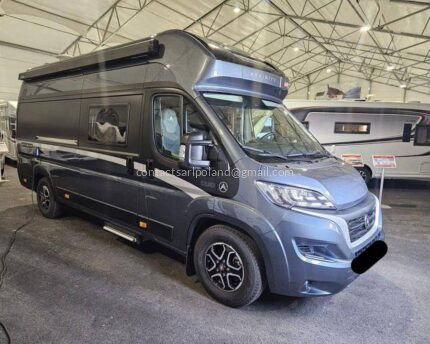 CENA: 27 500 € !!! AFFINITY CAMPER VAN DUO – 2023 – 22 680 KM – 2.2 DIESEL 160 KM – AUTOMATYCZNA SKRZYNIA 9-BIEGOWA – 2 MIEJSCA HOMOLOGOWANE – 2 MIEJSCA DO SPANIA – ŁÓŻKO FRANCUSKIE – LIT 178 AH – PANELE SOLARNE 350 W – TRUMA COMBI 6E – DUŻA TYLNA ŁAZIENKA – HAK HOLOWNICZY 2 250 KG – 1 110 KG ŁADOWNOŚCI
