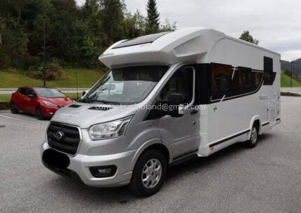 CENA: 20 500 € !!! BENIMAR TESSORO 497 – 2020 – 46 000 KM – FORD 2.0 DIESEL 170 KM – AUTOMATYCZNA SKRZYNIA BIEGÓW – 4 MIEJSCA HOMOLOGOWANE – 4 MIEJSCA DO SPANIA – DUŻE ŁÓŻKO MAŁŻEŃSKIE – ELEKTRYCZNE ŁÓŻKO OPUSZCZANE – PANEL SOLARNY – OGRZEWANIE 6 000 W – PIEKARNIK – KAMERA COFANIA – TV – PRAWO JAZDY KAT. B